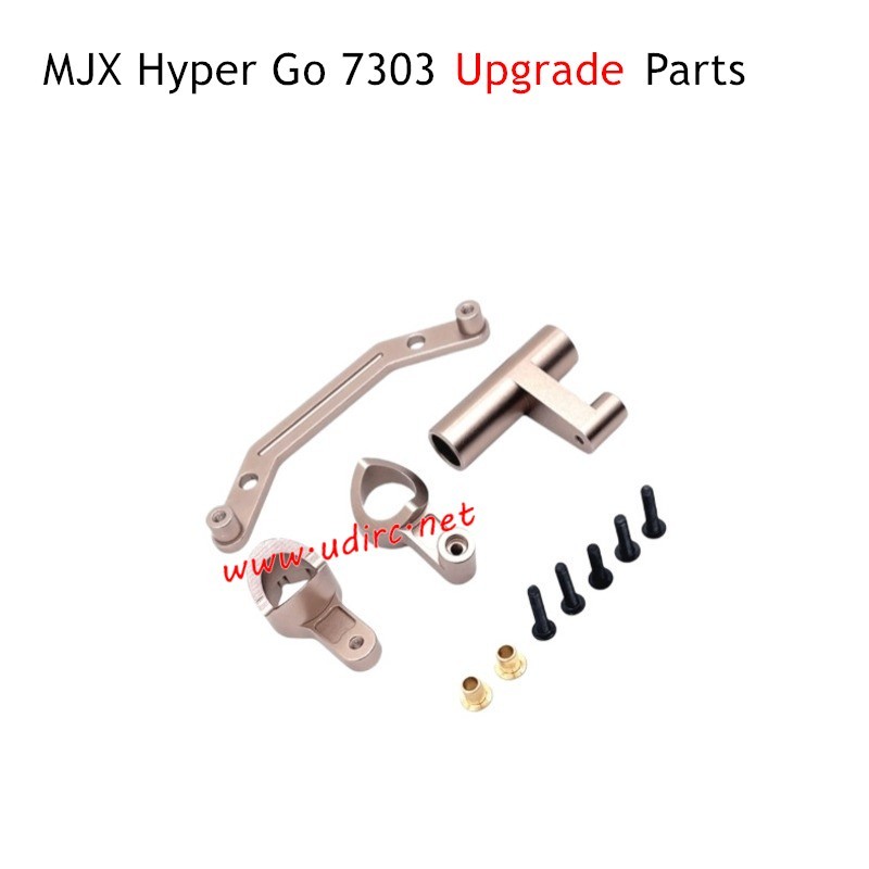 MJX Hyper Go 7303 Upgrade Parts Front Steering Assembly Champagne Gold MJX Hyper Go 7303 Upgrade Parts Front Steering Assembly Champagne Gold