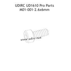 UDIRC UD1610 Pro Parts 2.6x6mm HB Hexagon Socket Head Cap Tapping Screw M01-001