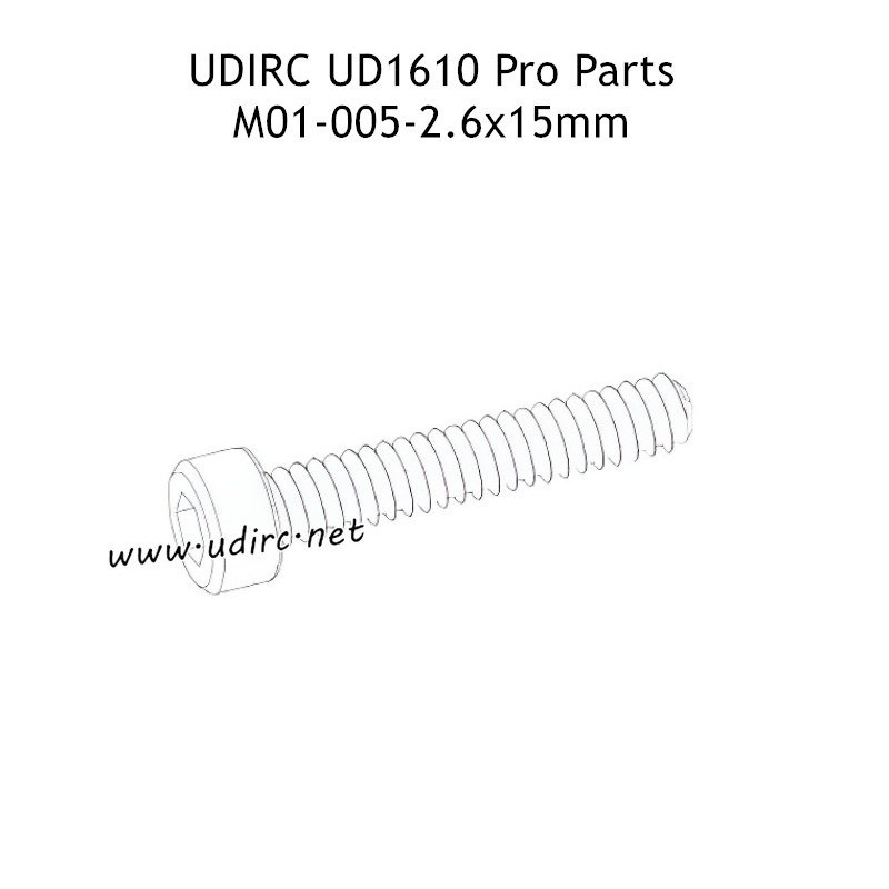 UDIRC UD1610 Pro Parts 2.6X15MM HB Hexagon Socket Head Cap Tapping Screw M01-005