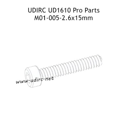 UDIRC UD1610 Pro Parts 2.6X15MM HB Hexagon Socket Head Cap Tapping Screw M01-005