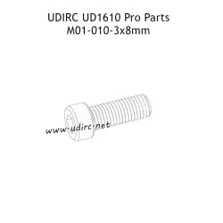 UDIRC UD1610 Pro Parts 3x8MM HM Hexagon Socket Head Cap Machine Screw M01-010