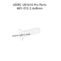 UDIRC UD1610 Pro Parts 2.6x8MM KB Hexagon Socket Countersunk Head Tapping Screw M01-012