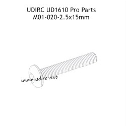 UDIRC UD1610 Pro RC Car Parts 2.5x15mm TM Hexagon Socket Button Head Machine Screw M01-020