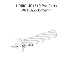 UDIRC UD1610 Pro RC Car Parts 3x15mm TM Hexagon Socket Button Head Machine Screw M01-022