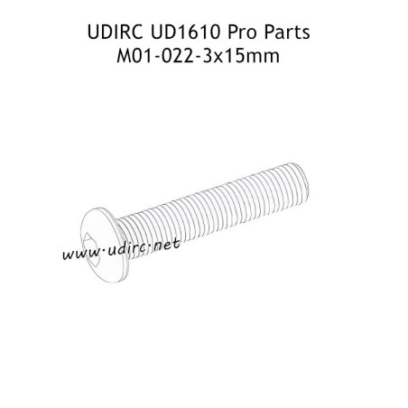 UDIRC UD1610 Pro RC Car Parts 3x15mm TM Hexagon Socket Button Head Machine Screw M01-022