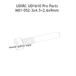 UDIRC UD1610 Pro RC Car Parts 3x4.5+2.6x9mm Hexagon Socket Head Cap Half Thresded Tapping Screw M01-052