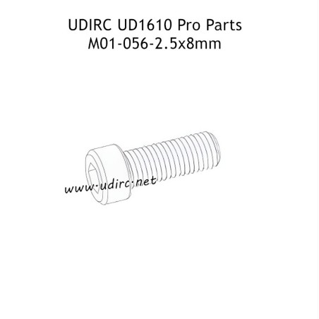 UDIRC UD1610 Pro RC Car Parts 2.5x8mm Hexagon Socket Head Cap Machine Screw M01-056