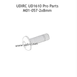 UDIRC UD1610 Pro RC Car Parts 2x8mm PM Hexagon Round Head Machine Screw M01-057