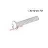 UDIRC UCX2402 Parts 1.4x10mm PM Hexagon Socket Button Head Machine Screw UCX24-S003
