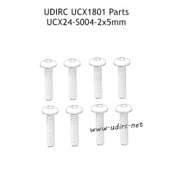 UDIRC UCX1801 Parts 2x5MM PM Hexagon Socket Buttonhead Machine Screw UCX24-S004