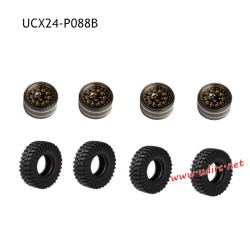 UDIRC UCX2405 Pro RC Car Upgrade Parts Metal Wheels Bindings and Wheels Tread UCX24-P088B
