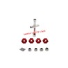 UDIRC M16 High Speed RC Car Upgrade Parts 12mm Sleeve Red