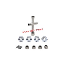 UDIRC M16 High Speed RC Car Upgrade Parts 12mm Sleeve Silver