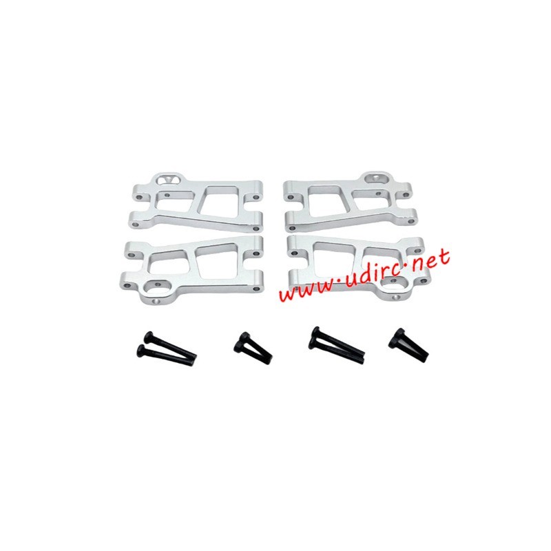 UDIRC M16 High Speed RC Car Upgrade Parts Front and Rear Lower Swing Arms Silver