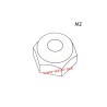 UDIRC UCX2402 Parts Hex Flanged Nylon Lock Nut UCX24-S008