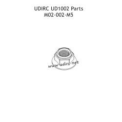 UDIRC 1001 1002 1002SE Parts M5 Hex Flanged Nylon Insert Lock Nut M02-002