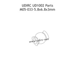 UDIRC 1001 1002 1002SE Parts 5.8x6.8x3mm Hollow Ball M05-033
