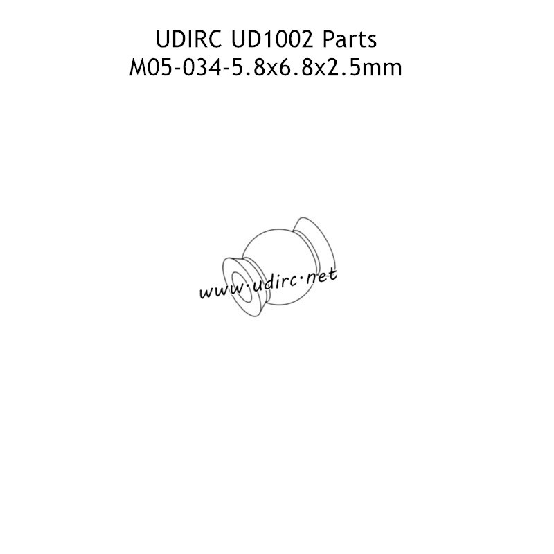 UDIRC 1001 1002 1002SE Parts 5.8x6.8x2.5mm Hollow Ball M05-034