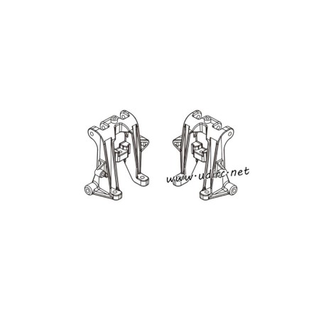 UDIRC 1001 1002 1002SE Parts Left and Right Front Shock Towers P10-005