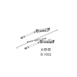 UDIRC UD1002 1002se Parts Rear Sway Bar Set P10-040B