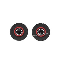 UDIRC 1002 RC Car Parts Wheel Assembly with Red Hubs P10-042