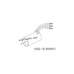 UDIRC 1002 1002se RC Car Parts 3600KV Brushless Motor P10-071B