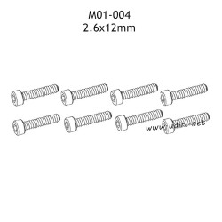 UDIRC 1001 1002 1002SE Parts 2.6x12mm Hexagon Socket Head Cap Tapping Screws M01-004