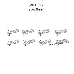 UDIRC 1001 1002 1002SE Parts 2.6x8mm Hexagon Socket Countersunk Head Tapping Screw M01-012