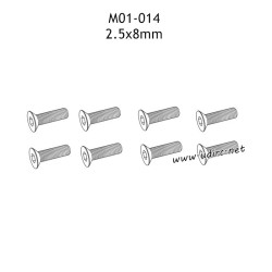 UDIRC 1001 1002 1002SE Parts 2.5x8mm Hexagon Socket Countersunk Head Tapping Screw M01-014