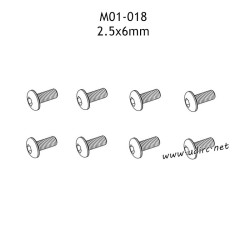 UDIRC 1001 1002 1002SE Parts 2.5x6mm Hexagon Socket Button Head Machine Screw M01-018