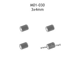 UDIRC 1001 1002 1002SE Parts 3x4mm Set Screw M01-030