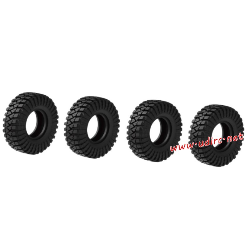 UDIRC UCX2405 1/24 Snow Leopard RC Car Upgrade Parts Wheels without Bindings UCX24-P061A