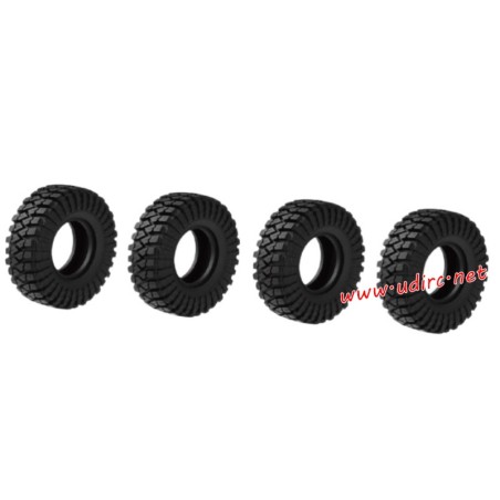 UDIRC UCX2405 1/24 Snow Leopard RC Car Upgrade Parts Wheels without Bindings UCX24-P061A