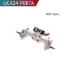 UDIRC UCX2405 Pro RC Car Upgrade Parts Front Axle Steering Assembly with servo UCX24-P087A