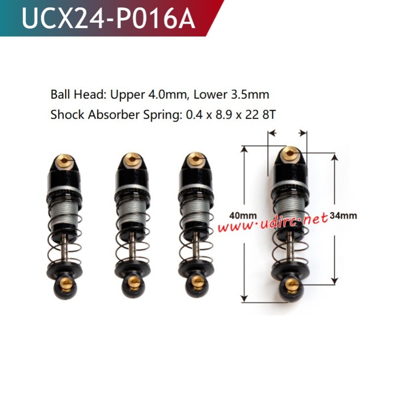 UDIRC UCX2401 Upgrade Parts Shock Absorber UCX24-P016A