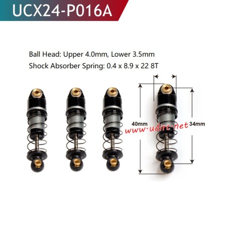UDIRC UCX2401 Upgrade Parts Shock Absorber UCX24-P016A