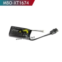 UDIRC UD1610S High Speed RC Car Parts 7.4V 1600mAh Battery XT-Plug MBO-XT1674
