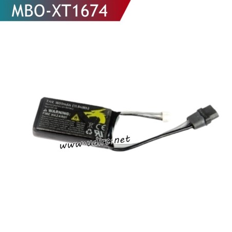 UDIRC UD1610S High Speed RC Car Parts 7.4V 1600mAh Battery XT-Plug MBO-XT1674