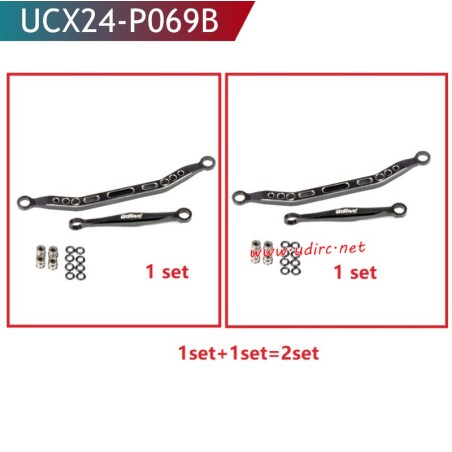 UDIRC UCX2405 Pro RC Car Upgrade Parts Brushless Metal Steering Tie Rods UCX24-P069B