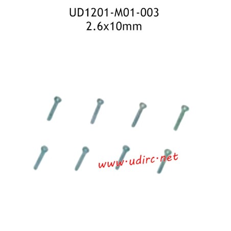 UDIRC UD1201 Parts 2.6x10mm HB Hexagon Socket Head Self-Tapping Screw M01-003