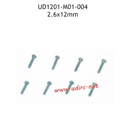 UDIRC UD1201 Parts 2.6X12MM HB M01-004 Hexagon Socket Head Self-Tapping Screw