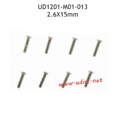 UDIRC UD1201 Parts 2.6X15MM KB Hexagon Socket Countersunk Head Tapping Screws M01-013