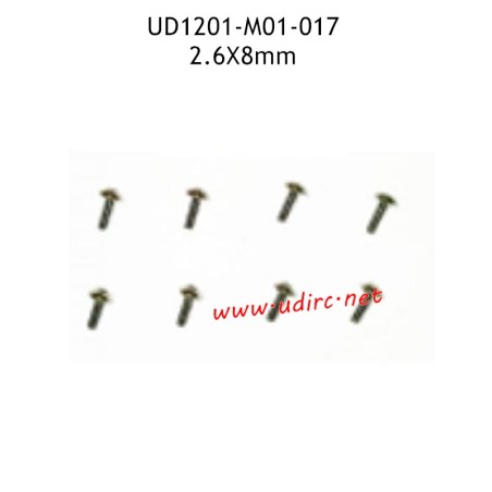 UDIRC UD1201 Parts 2.6X8MM TB Hexagon Socket Head Self-Tapping Screws M01-017