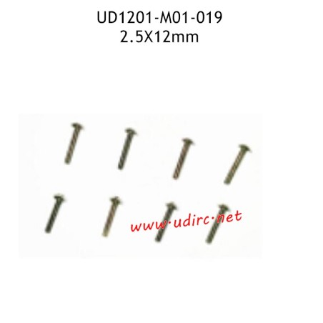 UDIRC UD1201 Parts 2.5X12MM TM Hexagon Socket Machine Screws M01-019