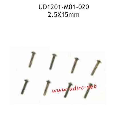 UDIRC UD1201 Parts 2.5X15MM TM Hexagon Socket Machine Screws M01-020