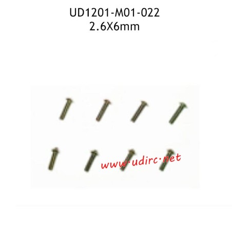 UDIRC UD1201 Parts 3X15MM TM Hexagon Socket Machine Screws M01-022