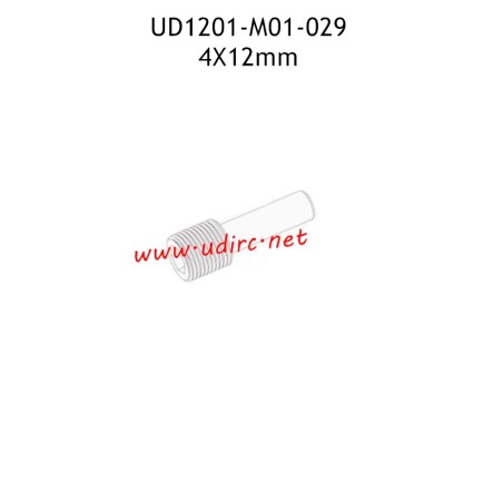 UDIRC UD1201 Parts 4x12MM Hexagon Socket Set Screws with Long Cylindrical Ends M01-029