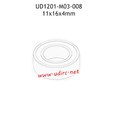 UDIRC UD1201 Parts 11x16x4mm Ball Bearing M03-008