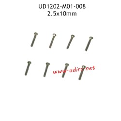 2.5X10MM HM Hexagon Socket Head Cap Screwss M01-008 Parts for UDIRC UD1202 RC Car
