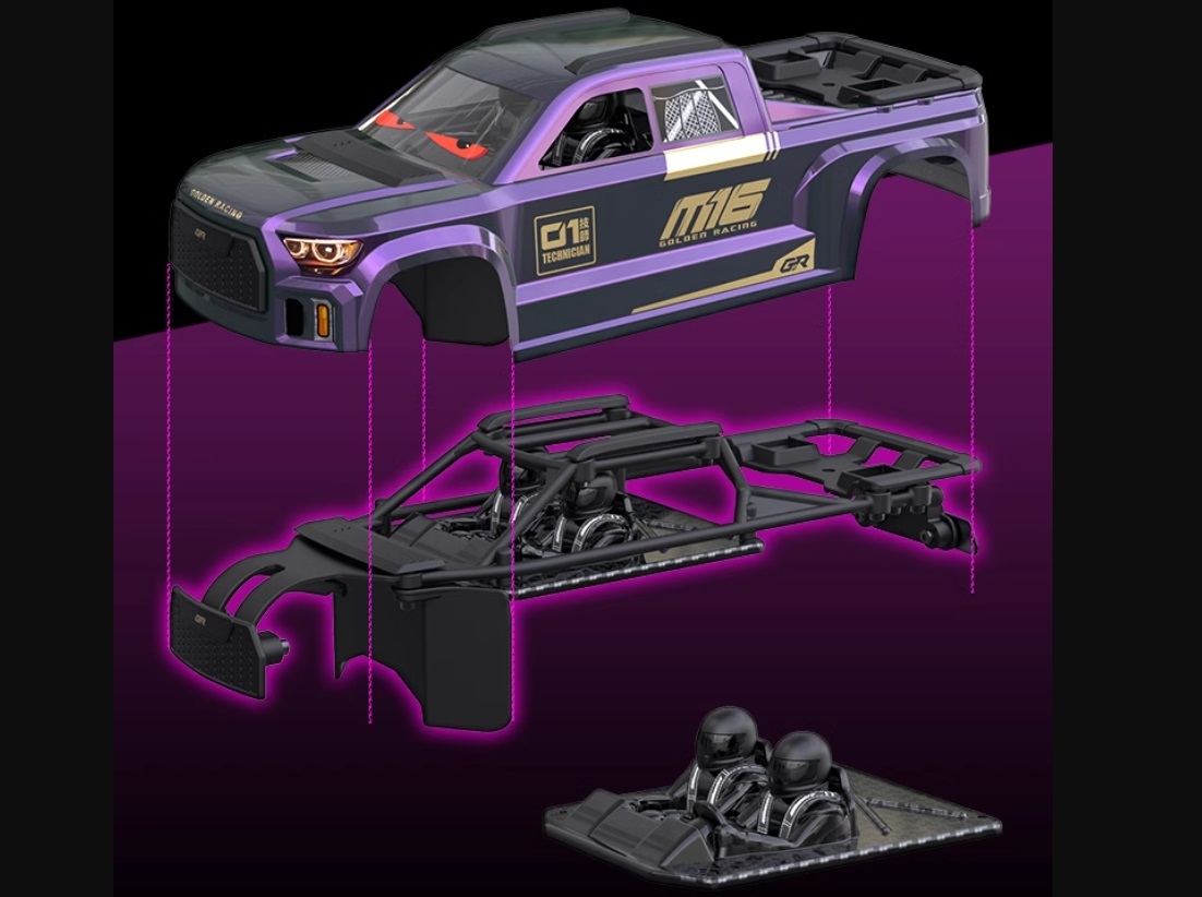 UDIRC-M16-Brushless-Remote-Control-Car-Parts-PC-Car-Shell